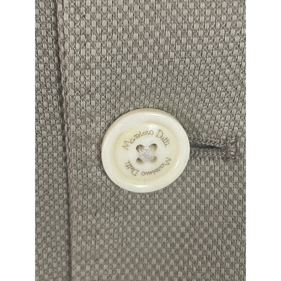 MASSIMO DUTTI Blazer Men's US 36 EU 46 Cotton Linen Casual Career Jacket Preppy - Picture 2 of 11